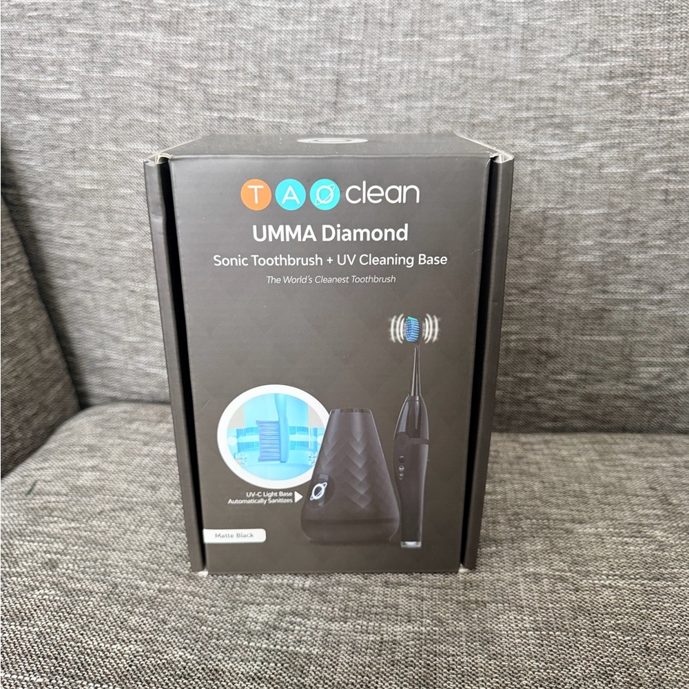 TAO Clean UMMA Diamond Sonic Toothbrush - Matte Black brand new never opened